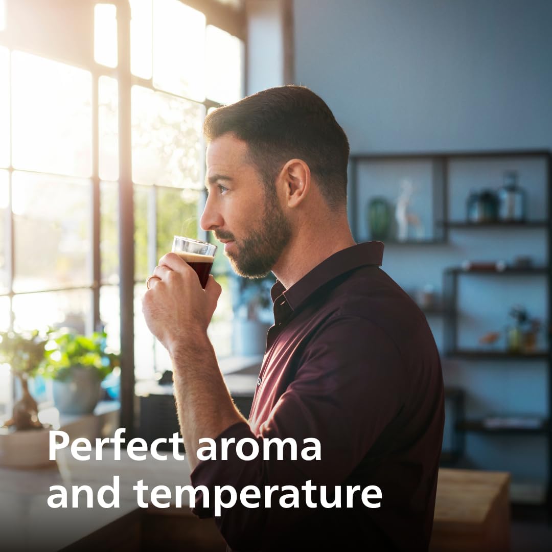 Philips Series 4400 Machine à expresso LatteGo entièrement automatique, technologie SilentBrew, démarrage rapide, café aromatique de haricots fraîchement moulus, 12 boissons chaudes et glacées, chrome - Image 6