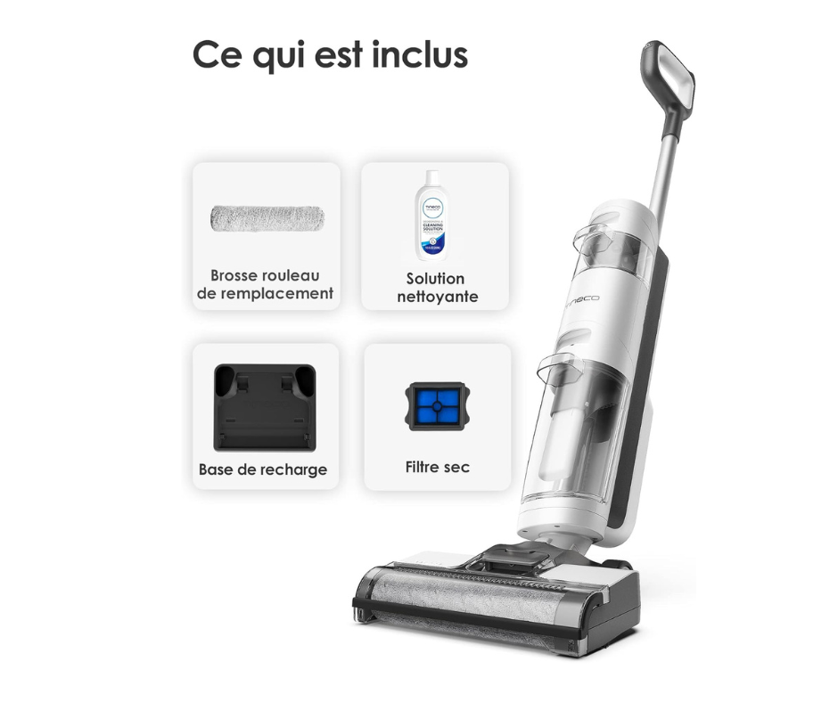 Tineco iFloor 3 Breeze Plus Aspirateur Laveur Sec Humide, Nettoyeur de Sol sans Fil et Serpillière Légère pour Nettoyer Les Sols Durs en Un Passage - Image 5