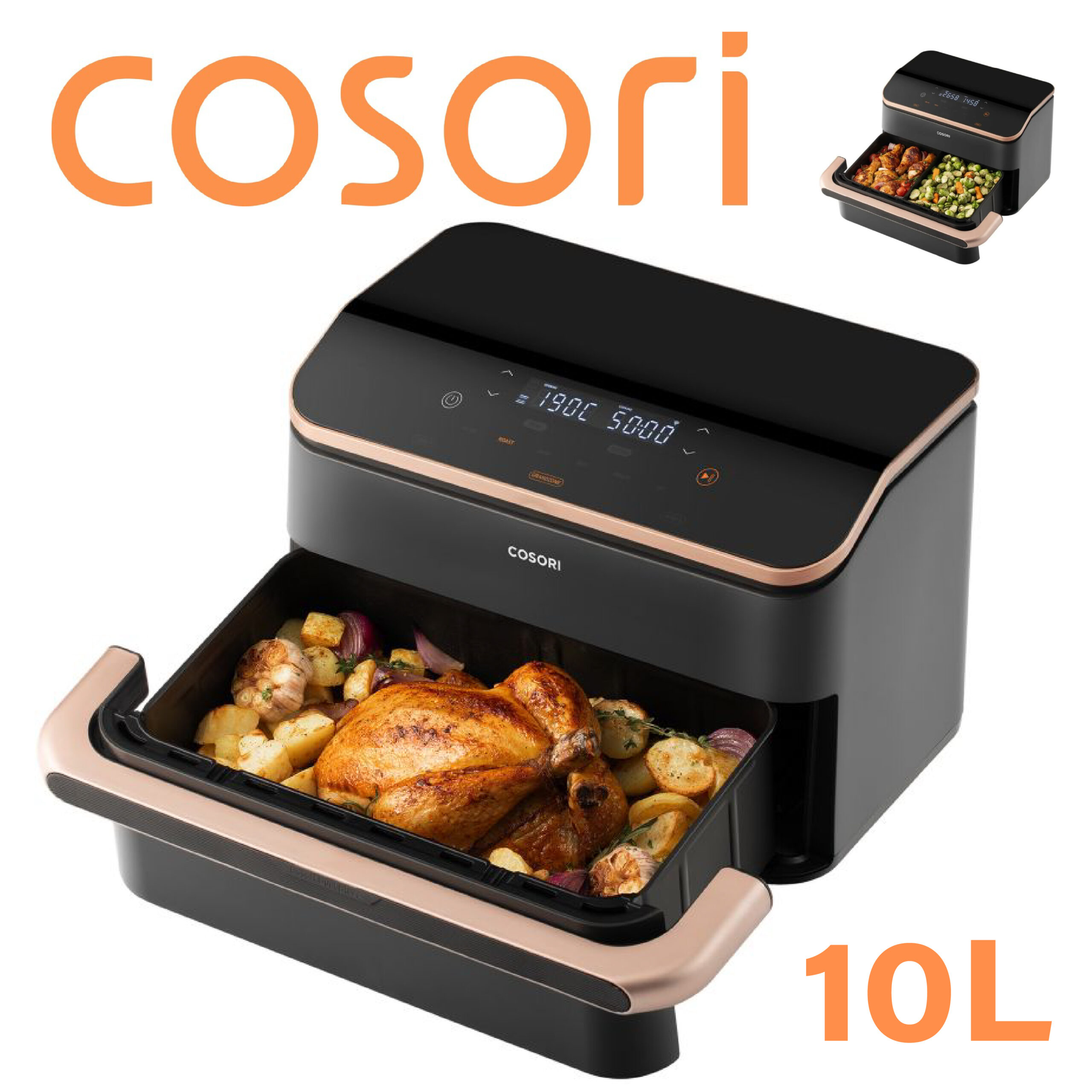 Cosori Friteuse sans huile Dual Blaze Twinfry™ Chef Edition 10L