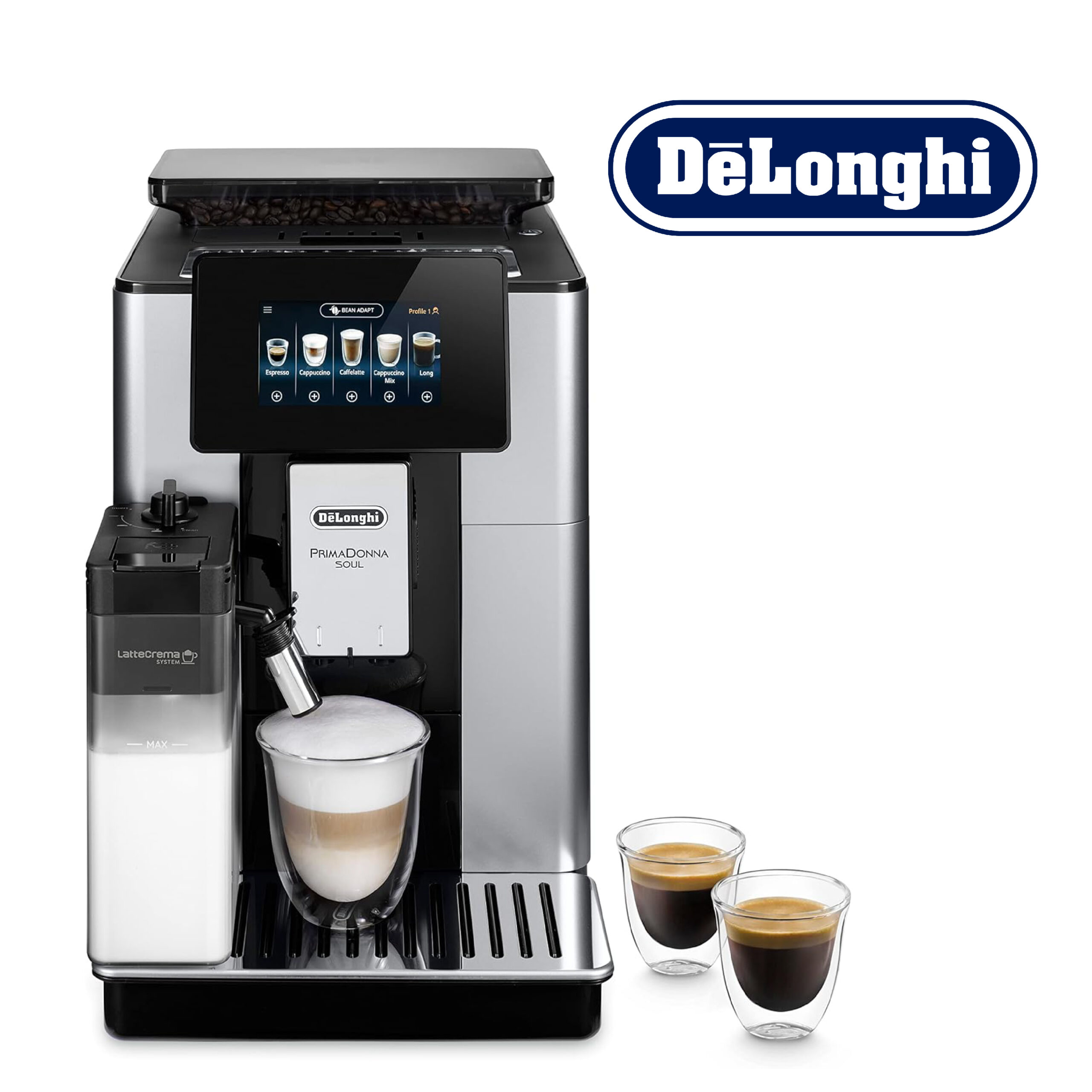 DeLonghi PrimaDonna Soul Machine a Café Grain ECAM612.55.SB, Machine Expresso et Cappucino.