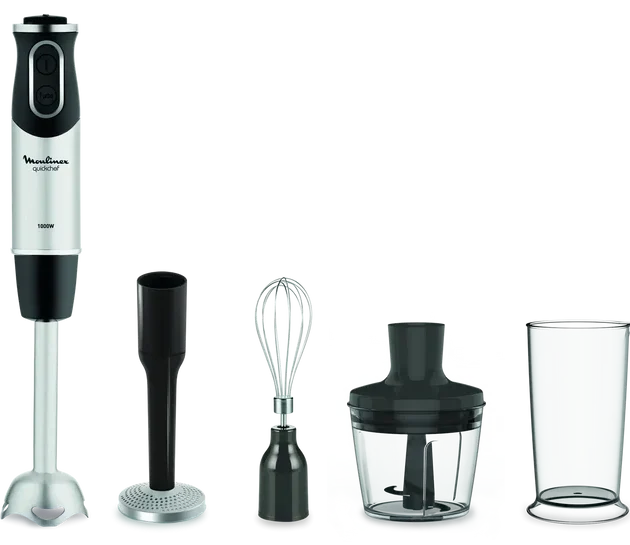 BRAS MIXEUR MOULINEX QUICKCHEF 4IN1 10 vitesses, 1000W DD65H810